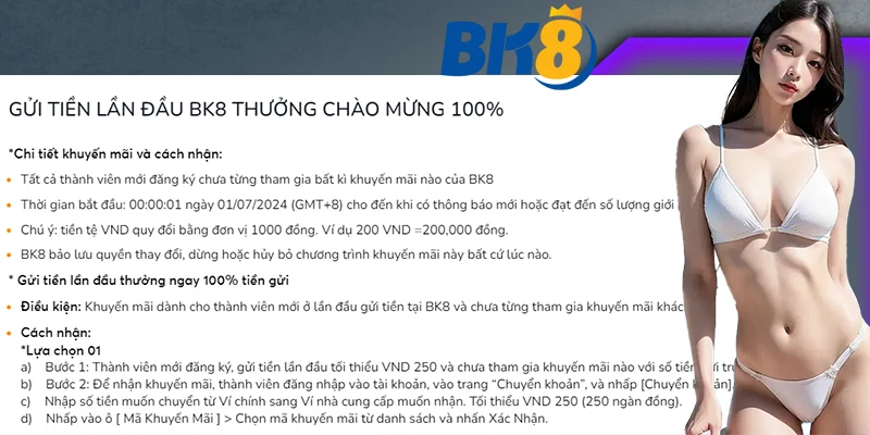 Khuyến mãi sảnh casino áp dụng cho người chơi nạp lần đầu